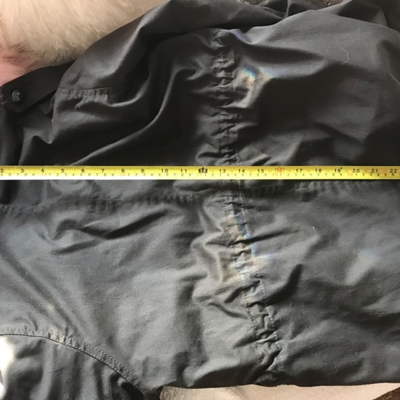 Nora Barth made in Italy parka fur hood, army green M - Picture 11 of 11